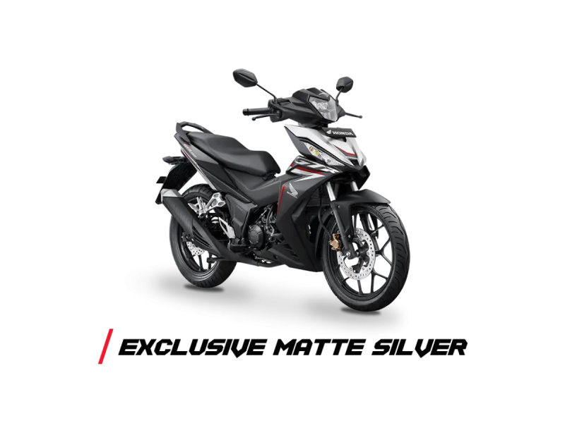 Honda Supra GTR 150 warna Exclusive Matte Silver