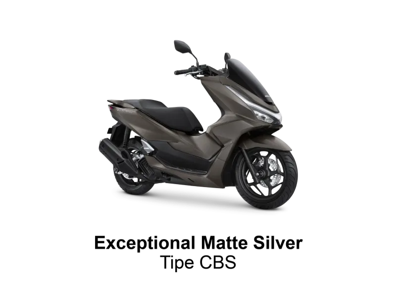 Honda PCX 160 warna Exceptional Matte Silver