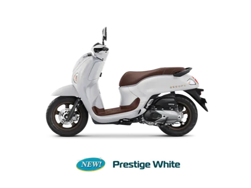 Honda Scoopy warna Prestige White