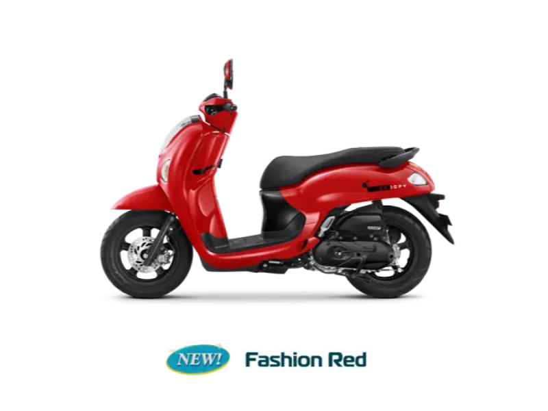 Honda Scoopy warna Fashion Red