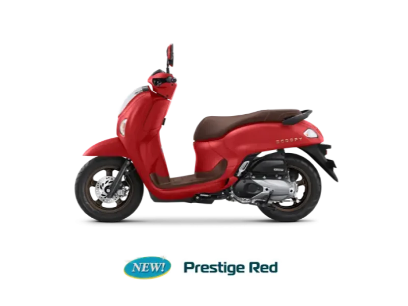Honda Scoopy warna Prestige Red