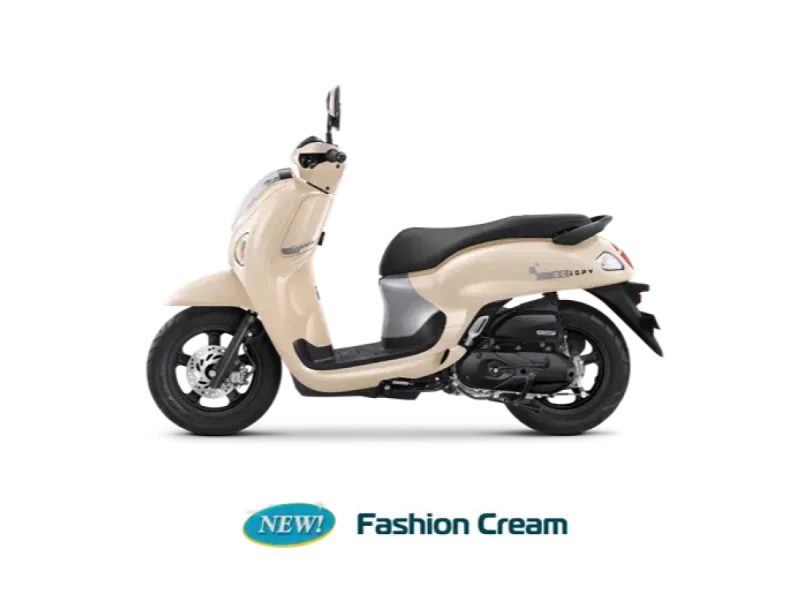Honda Scoopy warna Fashion Cream