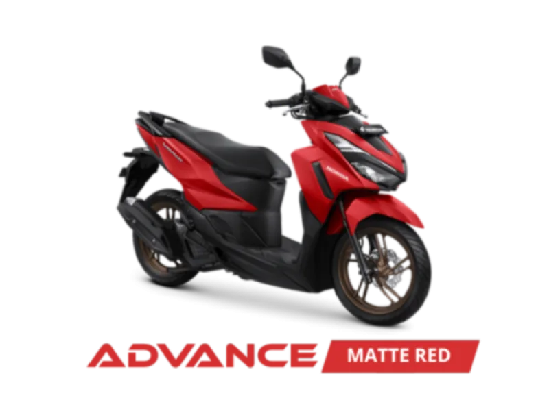Honda Vario 125 warna Advance Matte Red