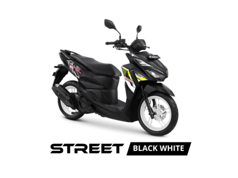 Honda Vario 125 Street warna Street Black White