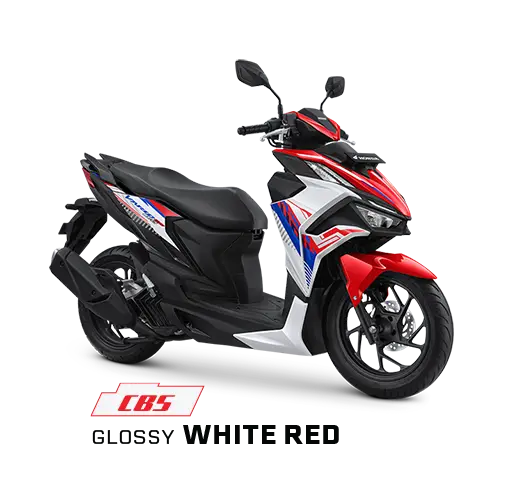 Honda Vario 160 warna Glossy White Red